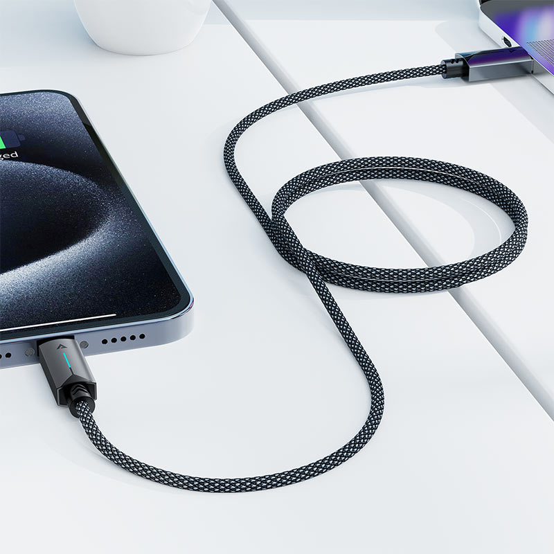 AceFast | 18475 | C19-04 | Usb A To Usb C Fast Charging Data Cable | Black AceFast | 18475 | C19-04 | Usb A To Usb C Fast Charging Data Cable | Black
